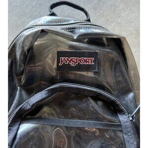 Vintage Jansport Half Pint Mini Corduroy Backpack Classic Translucent Black